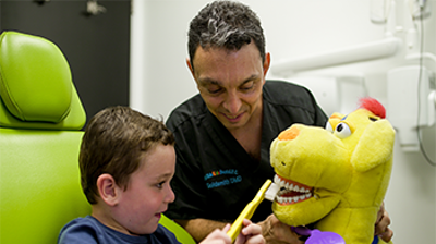 Dr. Goldsmith and a Patient Photo